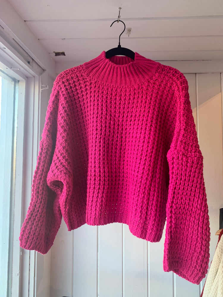 Chunky Knit Mock Neck Sweater