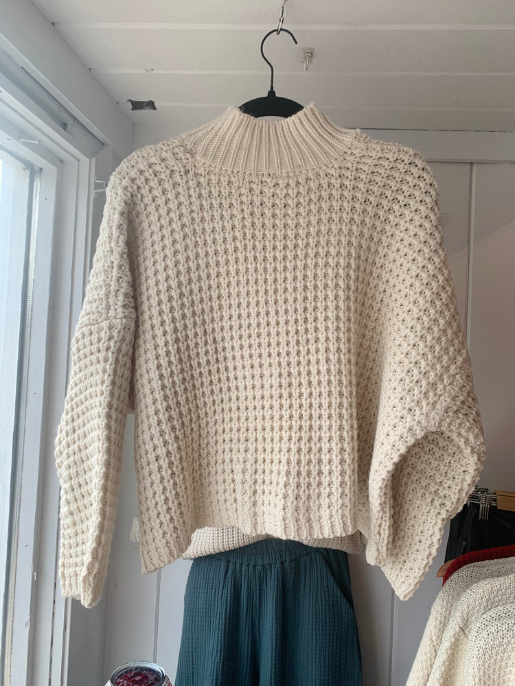 Chunky Knit Mock Neck Sweater