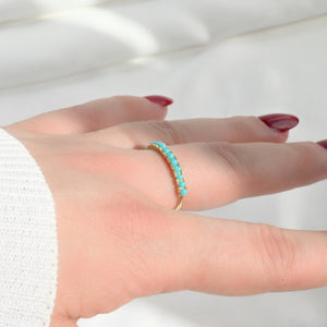 Turquoise Gemstone Ring - 925 Sterling Silver Turquoise Ring