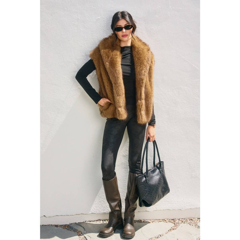 Snow Angel Faux Fur Vest - Ivory