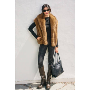 Snow Angel Faux Fur Vest - Ivory