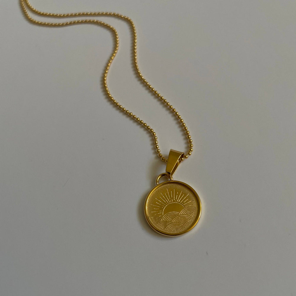 Sun Necklace- Gold