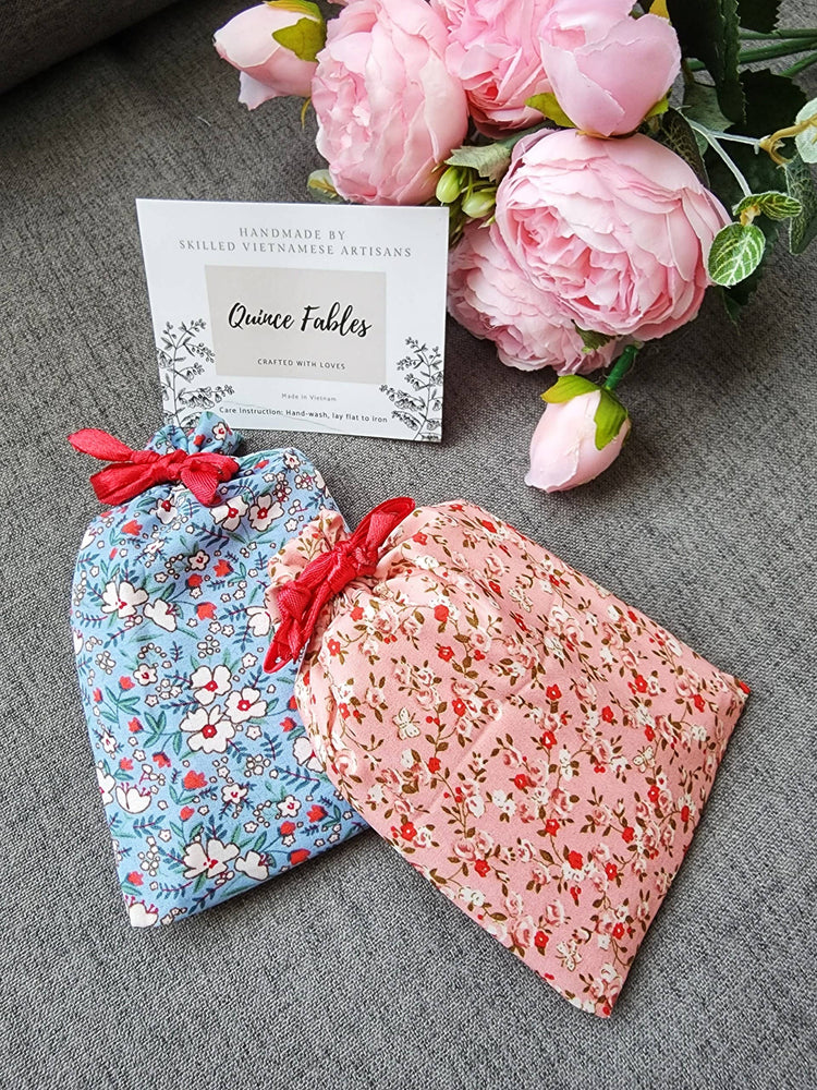 Floral Hand-Embroidered Compact Mirror