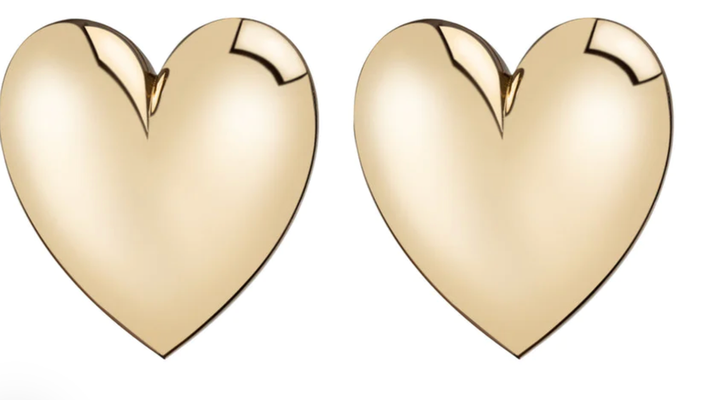 Statement Heart Stud Earrings