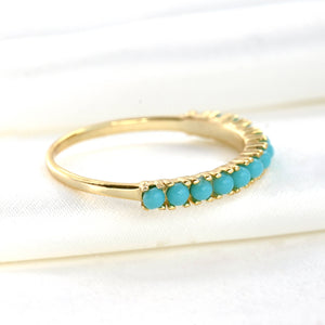 Turquoise Gemstone Ring - 925 Sterling Silver Turquoise Ring