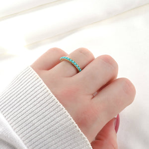 Turquoise Gemstone Ring - 925 Sterling Silver Turquoise Ring