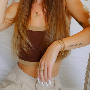 Sun Necklace- Gold
