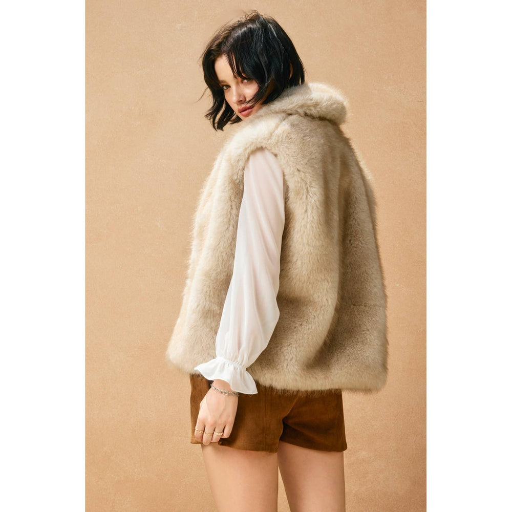 Snow Angel Faux Fur Vest - Ivory