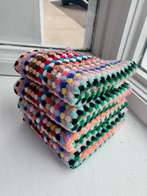 Rainbow Pom Pom Hand Towel Bundle