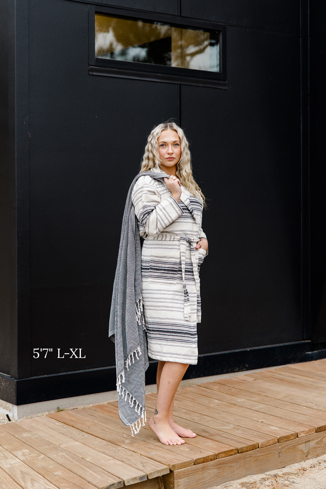 Ribbon Turkish Bathrobe