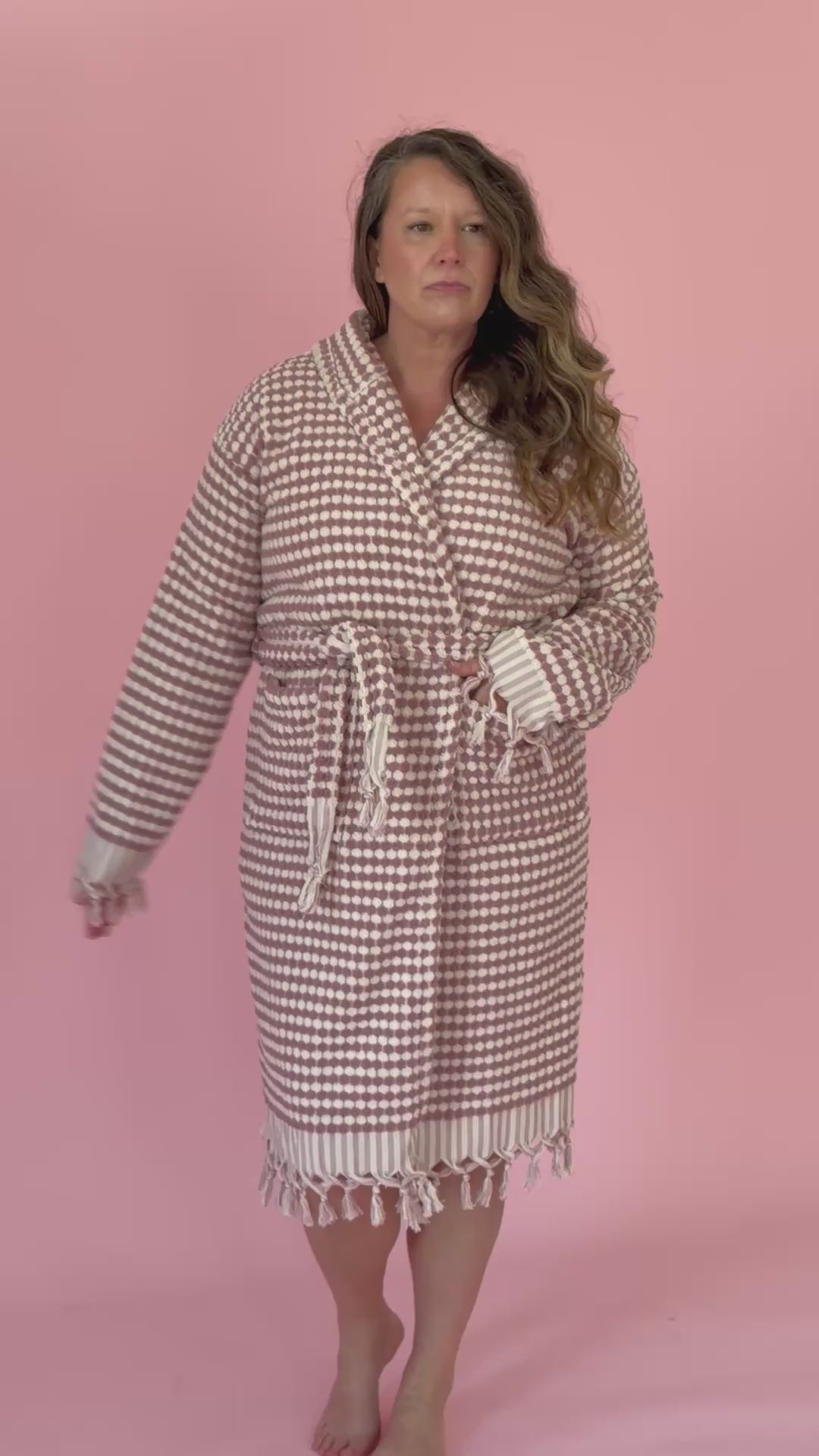 Rose Pom Pom Bathrobe – KISA