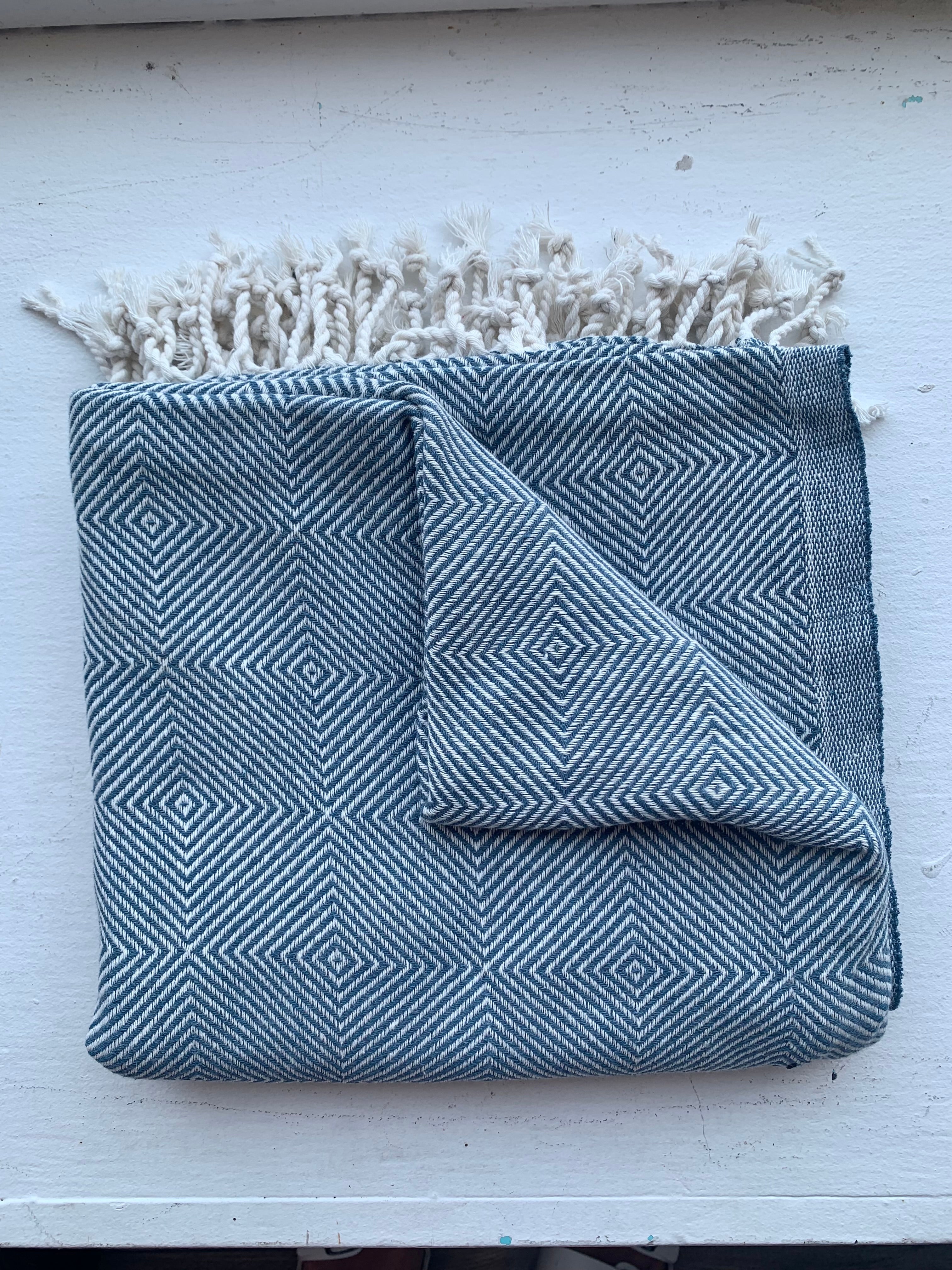 Geometric Weave Turkish Towel