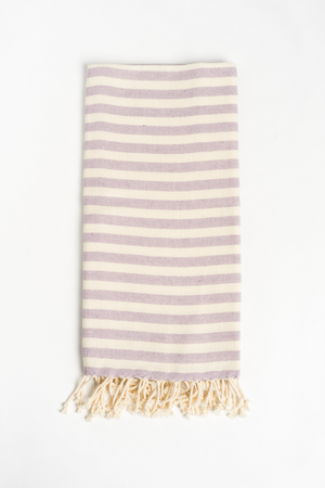 Stripe Turkish Towel in Lavender