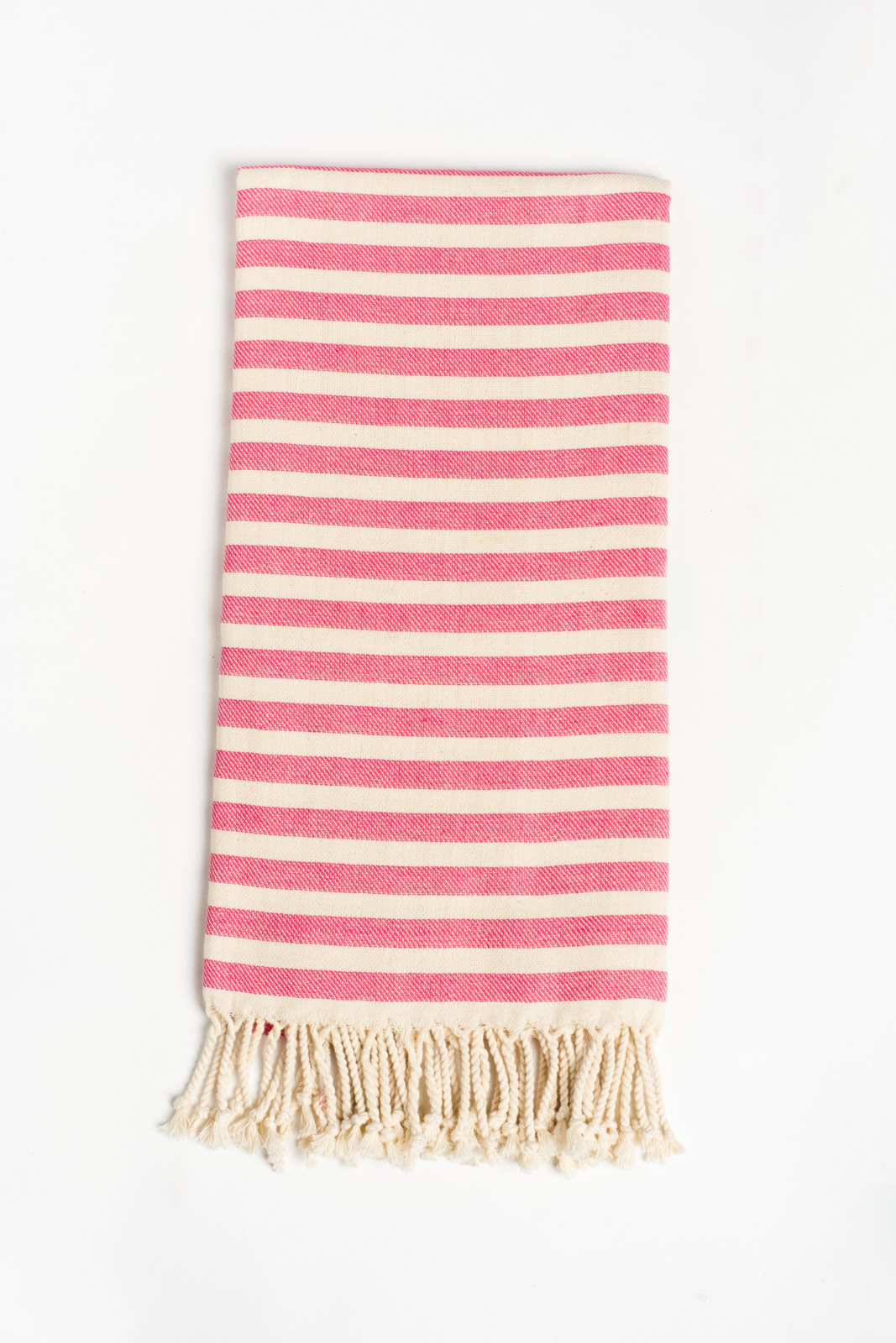 Stripe Turkish Towel in Hot Pink