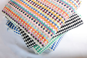 Rainbow Pom Pom Towel-Blanket