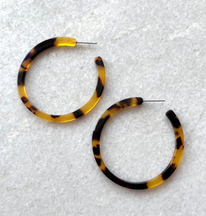 LUNA B Medium Hoop Earrings