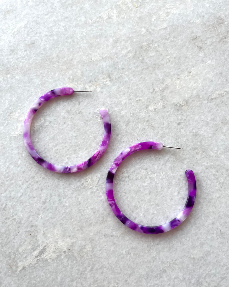 LUNA B Medium Hoop Earrings