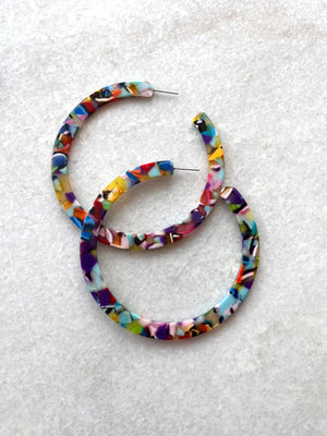LUNA B Large Hoop Earrings