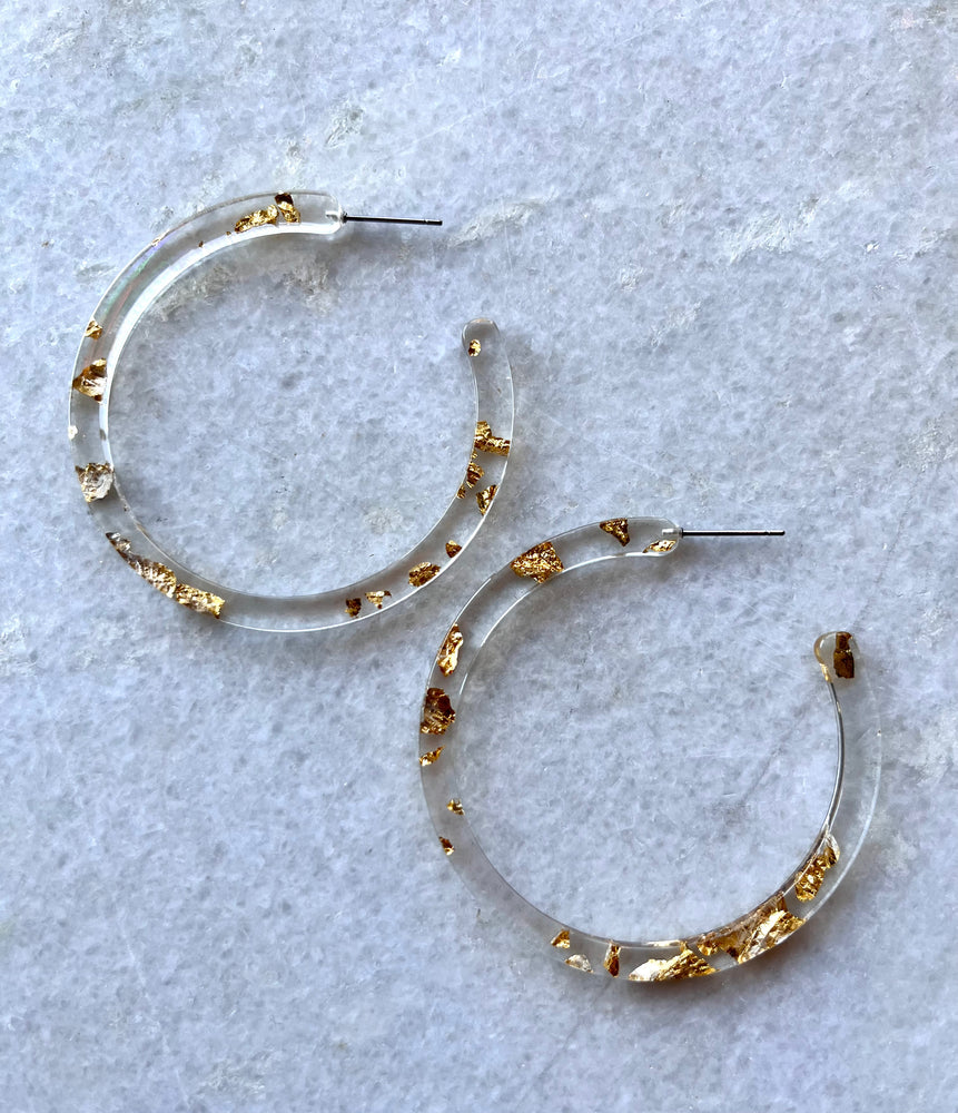 LUNA B Medium Hoop Earrings