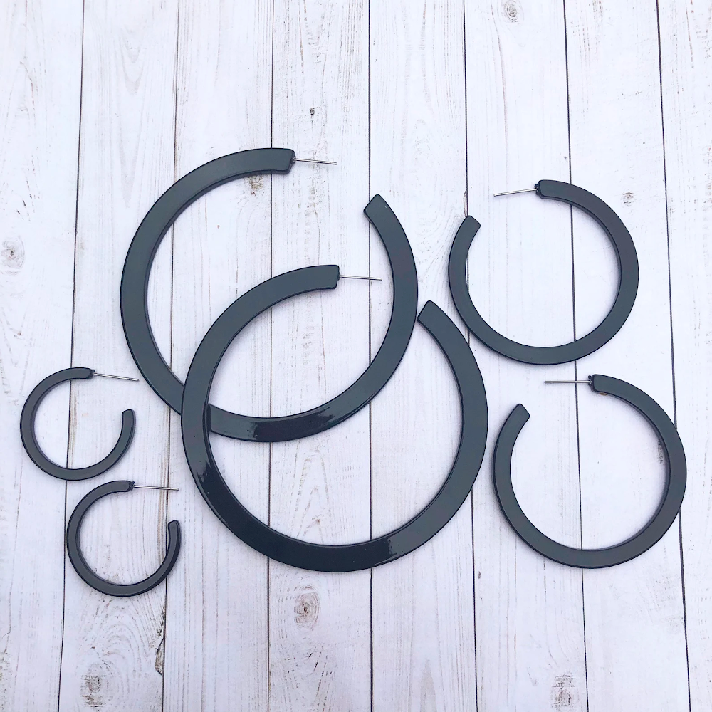 LUNA B Medium Hoop Earrings