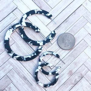 LUNA B Large Hoop Earrings