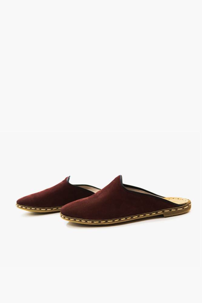 
            
                Load image into Gallery viewer, Leather Mules with Trim
            
        
